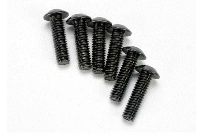 Screws, 4x14mm button-head machine (hex drive) (6)