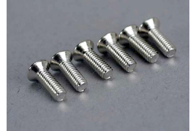 Screws, 2.6x8mm countersunk machine (6)