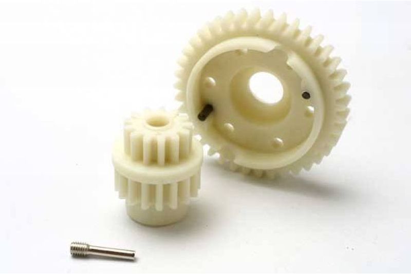 Gear set, 2-speed standard ratio (2nd speed gear 39T, 13T-17T input gears, hardware)