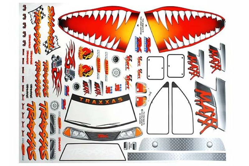 Decal sheet, Jaws T-Maxx