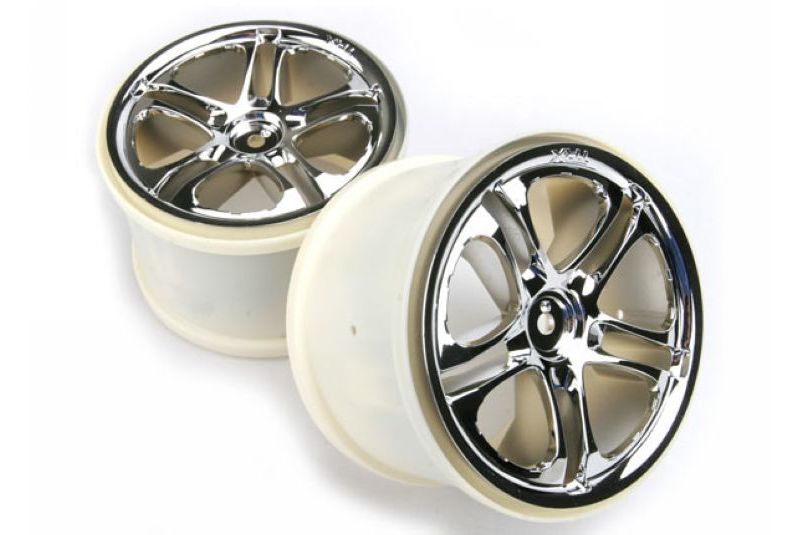 Wheels, SS (split spoke) 3.8&#039;&#039; (chrome) (2) (fits Revo/Maxx series)