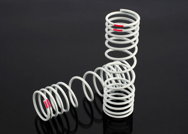 Springs, rear (progressive, +10% rate, pink) (2)