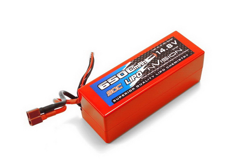 Li-Po 14.8V(4s) 6500mAh 90С Deans  Hard Case for 1\8 scale models