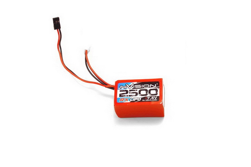 Li-Po 7.4V(2s) 2500mAh  JR Plug Soft Case Hump pack