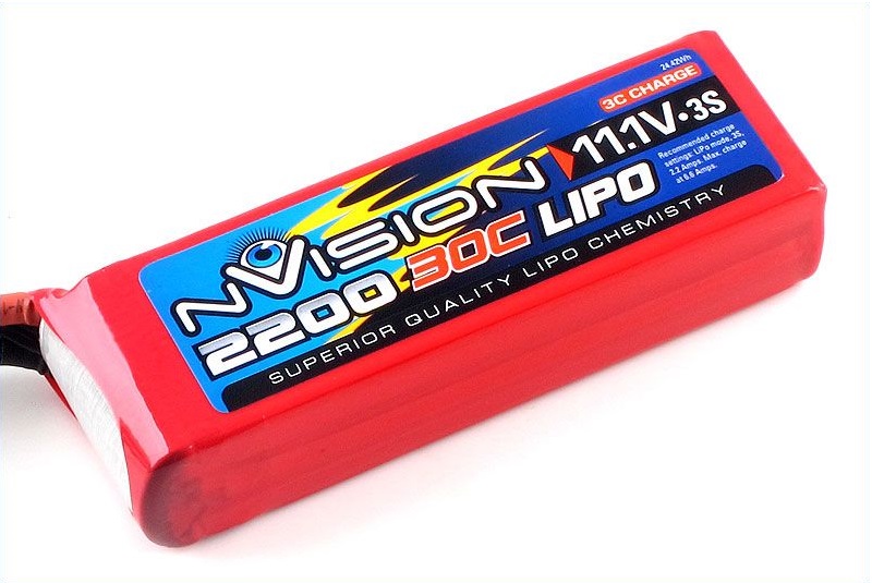 Li-Po 11.1V(3s)  2200mAh 30C Deans Soft Case