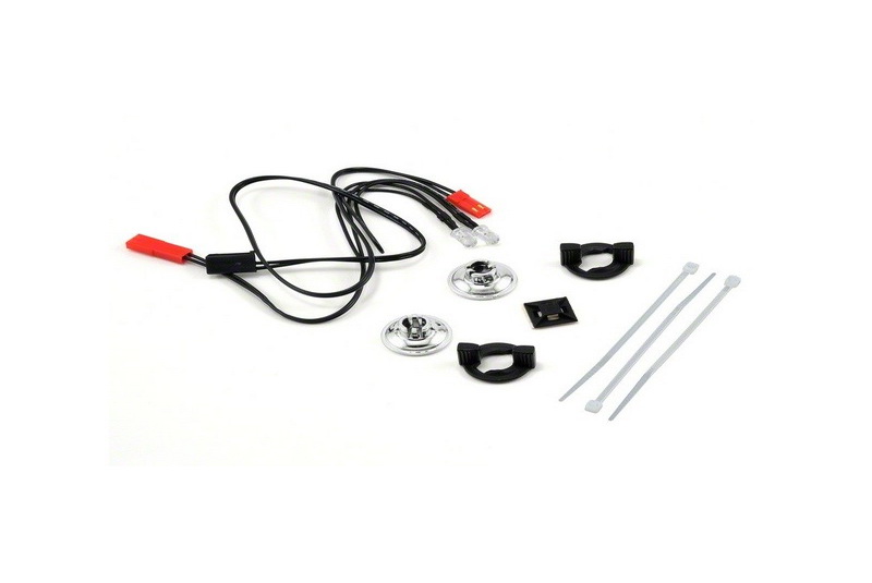 LED Lights/ harness (2 red lights)/LED housing (2) /housing retainer (2)/wire clip (1)/wire ties (3)