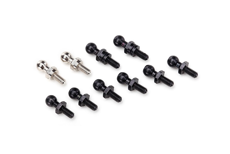 Pivot balls: black (6), silver (2), black (long) (2)