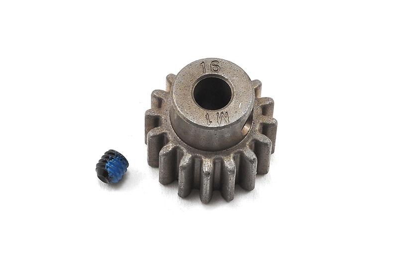 Gear, 16-T pinion (1.0 metric pitch, 20В° pressure angle) (fits 5mm shaft)/ set screw