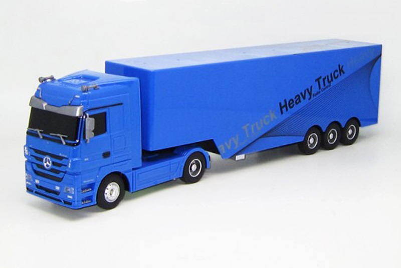 RUI CHUANG Радиоуправляемый грузовик 1/32 Mercedes-Benz Actros 6 Ch (Blue)