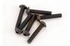 Screws, 3x15mm button-head machine (hex drive) (6)