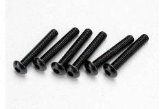 Screws, 3x18mm button-head machine (hex drive) (6)