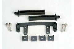 Rear body mount base/ rear body mounting posts (2)/rear body mounting clamps (4)/ screws