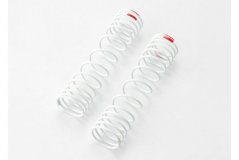 Springs, rear (white) (progressive rate) (2) (fits #5862 aluminum Big Bore shocks)