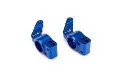 Axle carriers, rear, 6061-T6 aluminum, left &amp; right (blue-anodized)
