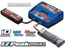 EZ-Peak Plus 4-amp NiMH/LiPo (Dual Output) + 2 Batteries 11.1V 5000mAh